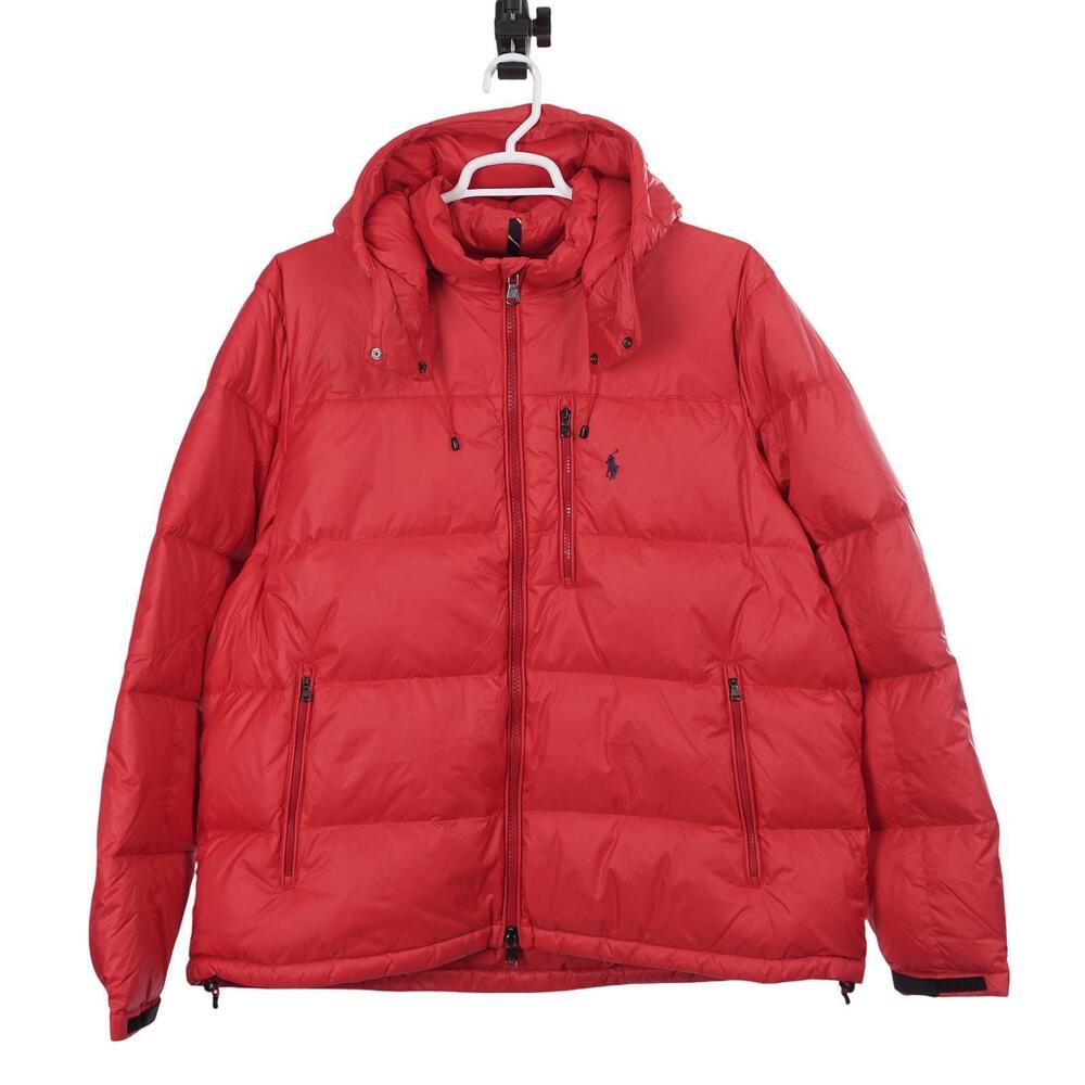 NWOT Polo Ralph Lauren El Cap Jacket 2XB Red Down Puffer Full Zip Hooded